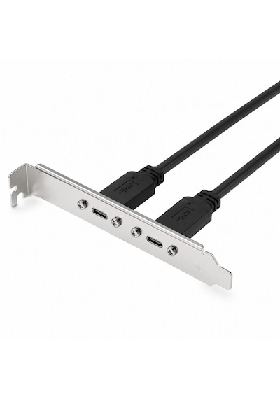 Alfais 6076 Type E To Type C Ön Panel Usb C Uzatma Kablosu Braket Adaptörü 3.1 Çevirici Dönüştürücü