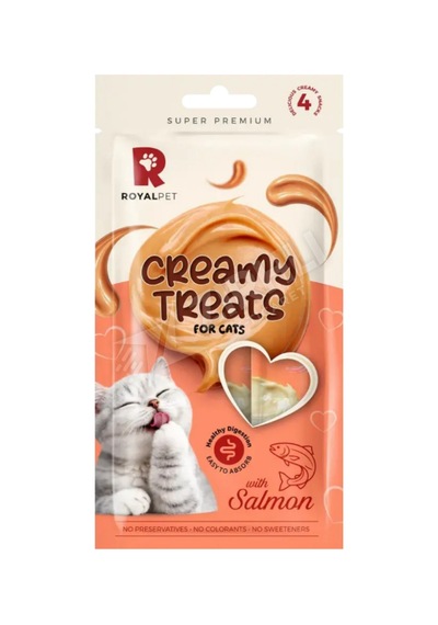 4 Adet Royalpet Creamy Somonlu Krema Kedi Ödül Maması 4x14 Gr