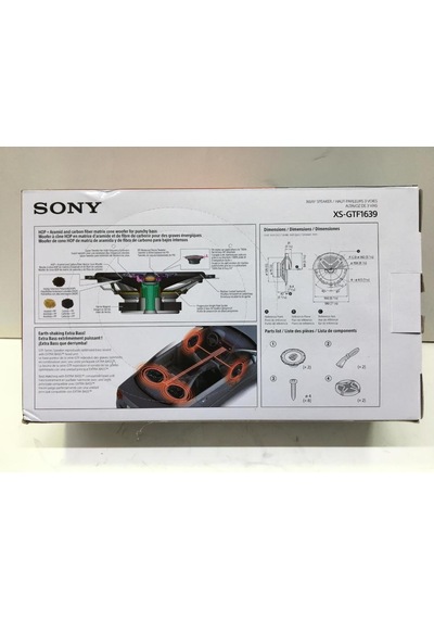 Sony Xs-Gtf1639 16 Cm Oto Hoparlör Tweeterli 270 Watt Mega Bass