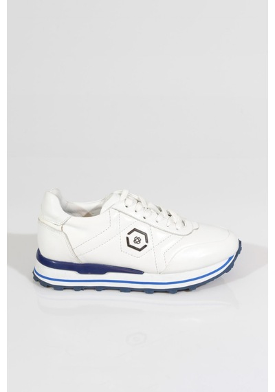 Dgn 6275 Erkek Bağcikli Sneakers Ayakkabi Beyaz