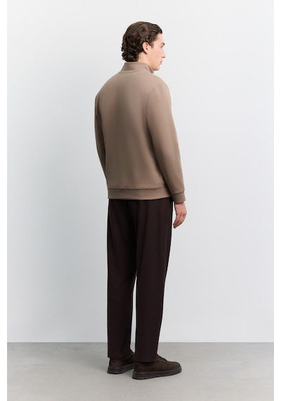 Avva Erkek Vizon Dik Yaka Fermuarlı Baskılı Kolay Ütülenen Pamuklu Regular Fit Sweatshirt A62y1310 Avva Erkek Vizon Dik Yaka Fermuarlı Baskılı Kolay Ütülenen Pamuklu Regular Fit Sweatshirt A62y1310