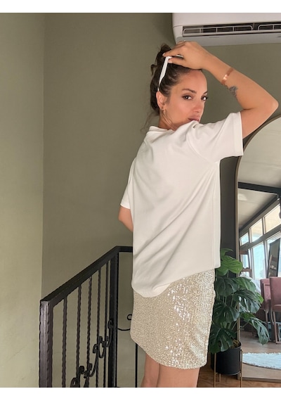 Ali Butik Ekru Leodog Baskılı Tişört