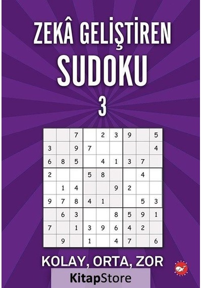 Zeka Geliştiren Sudoku Kolay-Orta-Zor 3