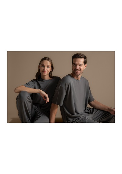 Chakra Dean Pijama Takımı Açık Gri