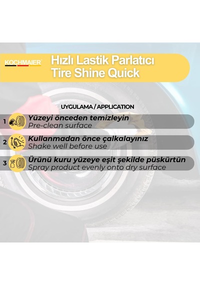 Kochmaier Lastik Parlatıcı Ve Koruyucu Cilası 5 Litre/kg