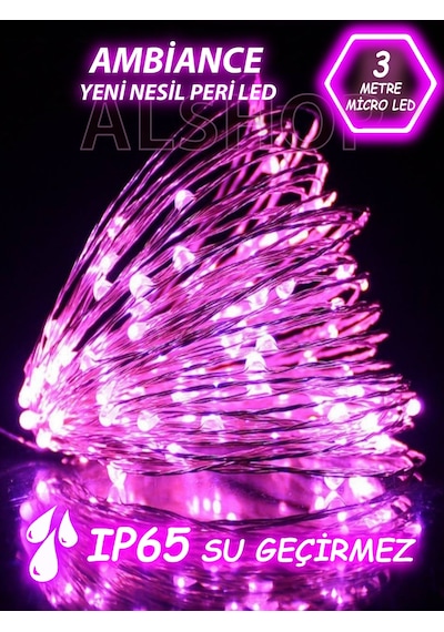 Peri Led Işık 3 Metre Pembe