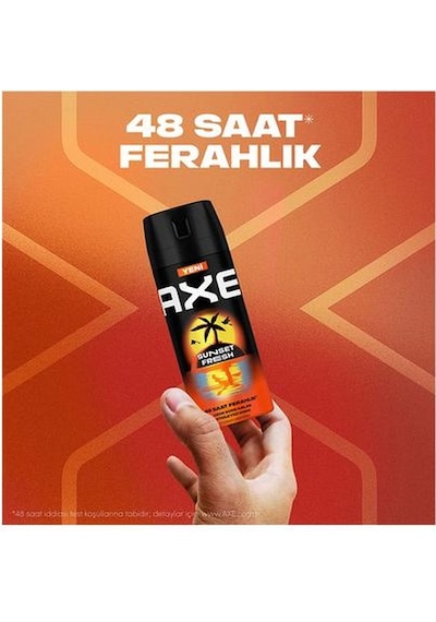 Axe Spray Erkek Deodorant Sunset Fresh 150 Ml