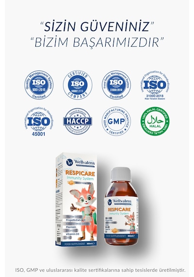 Respicare Kekik Propolis Ve İzlanda Yosunu İçerikli Bitkisel Sıvı Takviye 150 ML