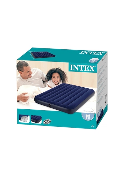 Intex Dura Beam 64758 Çift Kişilik Ev Kamp Yatağı Lacivert