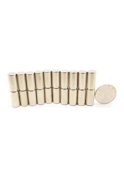 8 Adet 10x20 Mm Yuvarlak Güçlü Neodyum Mıknatıs Çap 10 Mm Kalınlık 20 Mm