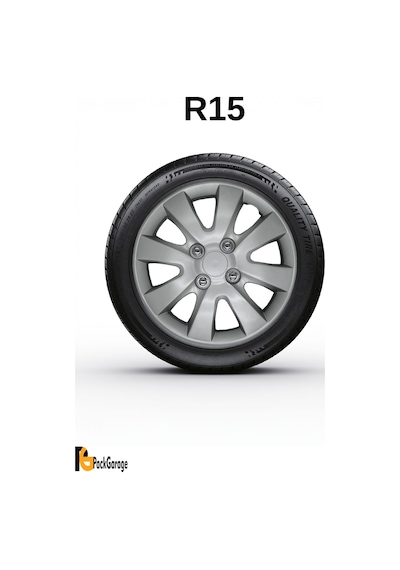 Volkswagen Beetle 15'' İnç Jant Kapağı 4 Adet Gri G102