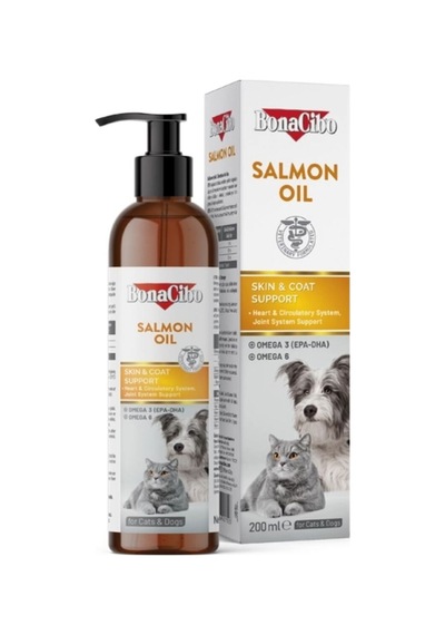Somon Yağı 200 Ml - Kedi Ve Köpekler İçin Omega 3 & 6 Tüy Ve Deri Destekleyici