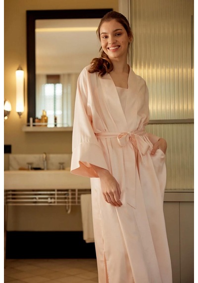 Elli2 Pink Champagne Kimono Gülkurusu