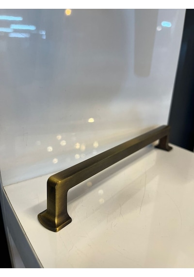 Levante Metal Kulp 192mm Antik Sarı Dolap Kapak Tv Ünite Modern Çekmece Mobilya Komidin Konsol