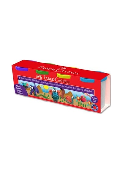 Faber-castell Su Bazlı Oyun Hamuru 4 Klasik Renk