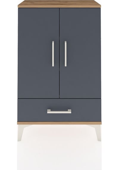 Arges Komodin 2 Raflı Tek Çekmeceli 2 Kapaklı 60x30x96 Çam-an... Çam