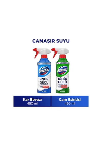 Domestos Köpük Gücü Çam Ferahlığı 450 Ml X1 Ve Köpük Gücü Kar Beyaz 450 Ml X1 2'li Set