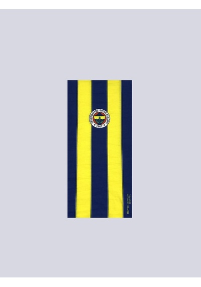Fenerium Unısex Retro Çubuklu Baskı Boyunluk Lacıvert-sarı