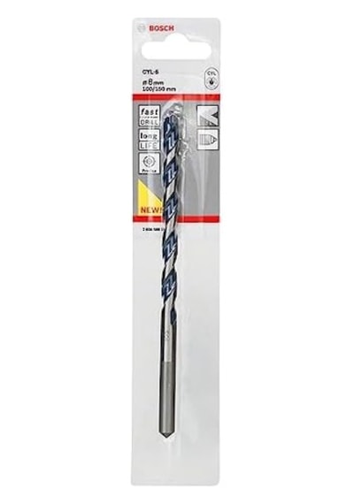 Professional Accessories Cyl-5 Serısı, Blue Granıte Turbo Beton Matkap Ucu, 8 150 Mm