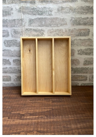 30x35 Cm Ahşap Kaşıklık Çekmece İçi Kepçe Maşa Ve Servis Gereçleri Düzenleyici Organizer