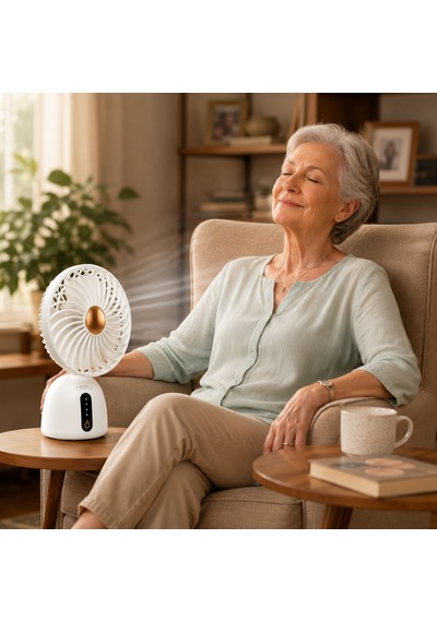 Hepu Hp-f07 Usb Şarjlı Sessiz Masaüstü Mini Fan 360 Ayarlanabilir Gövde