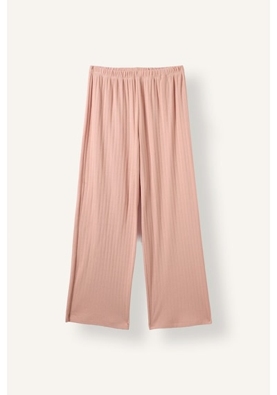 Defacto Regular Fit V Yaka Fitilli Dantel Detaylı 2li Pijama Takımı I4236ax26aubr105 Pembe-br105