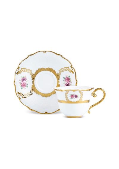 Karaca  Royal Bone Elizabeth 6 Kişilik Kahve Fincan Takımı 90 Ml