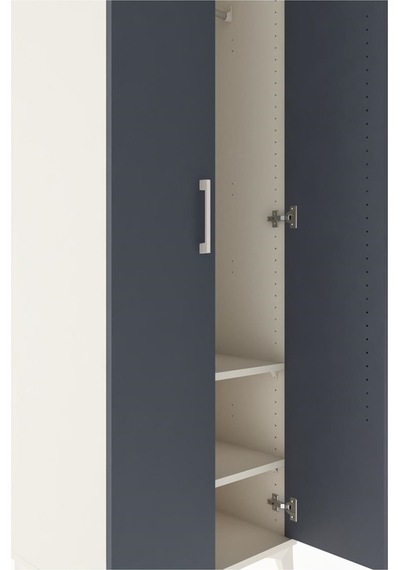 Hyperion Dolap 2 Raflı 2 Kapaklı Tek Askılı 60x44x182 Aytaşı-... Aytaşı