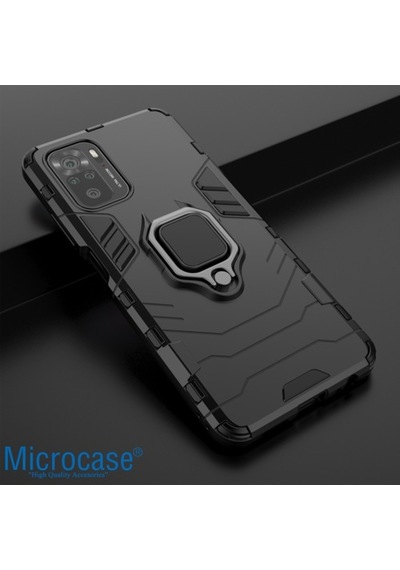Xiaomi Redmi Note 10S Batman Serisi Yüzük Standli Armor Kilif 492167251