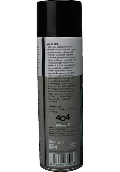 404 Sıvı Gres Sprey 400ml