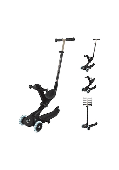 Globber Go Up Deluxe Işıklı Scooter - Siyah siyah