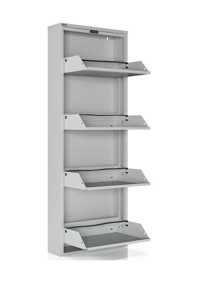 Ceha 4'lü Metal Ayakkabılık - Gri K.AYK-4 /AB7035