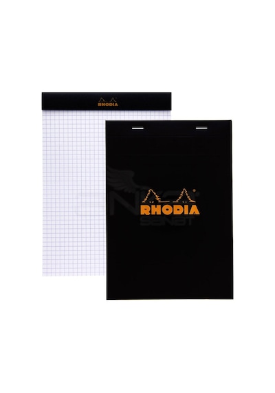 Rhodia Basic Bloknot Siyah Kapak 80g 80 Yaprak 148x210mm Kareli