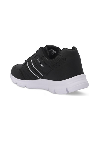 Slazenger Eckhard I Erkek Siyah / Beyaz Koşu & Yürüyüş Spor Ayakkabısı Siyah / Beyaz