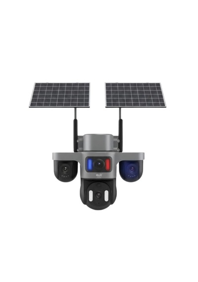 4g Sım Kartlı Güneş Enerjili Güvenlik Kamerası Çift Solar Panel, 12000mah,gece Görüşlü,hareket Takip
