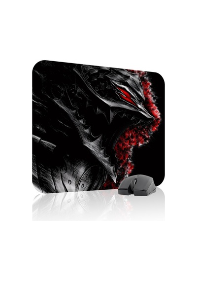 Berserk Kaymaz Dikişli Kauçuk Oyuncu Mousepad V4 - 48x40 Xl Gaming Mouse Pad Fare Altlığı