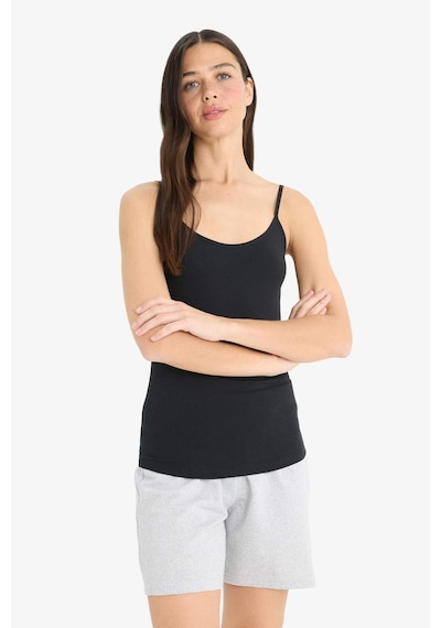 Defacto Regular Fit Pamuklu Atlet-fall İn Love M6858az25aubk81 Siyah