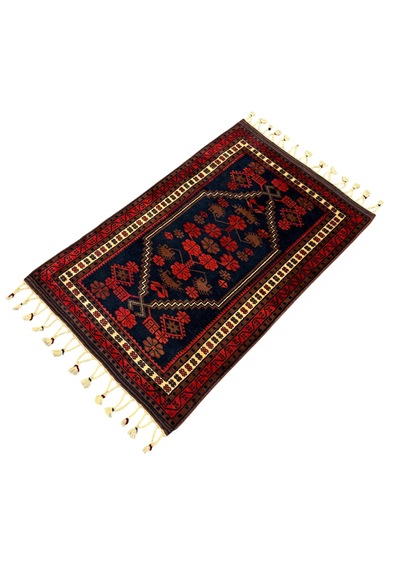 El Dokuma Sıfır Yağcıbedir 75x117 Kök Boya %100 Yün Kırmızı