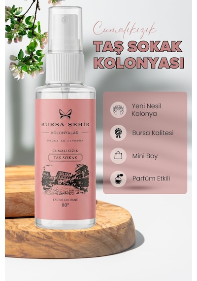 Bursa Şehir Kolonyaları, Cumalıkızık Taş Sokak Kolonyası, Mini Kolonya, Sprey Kolonya