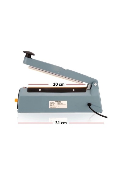 Bay Fs-200 Metal Gövdeli Kullanımı Kolay Poşet Ağzı Kapama Yapıştırma Makinası 20cm Impulse Najmaddin Diğer
