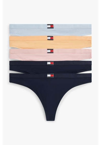 Tommy Hilfiger Kadın Çok Renkli 5'li Paket Tanga-14667