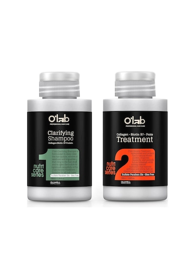O'lab Nutri-care Profesyonel Keratin Bakım Seti 100 Ml X 2 - Evde Brezilya Fönü Kiti / Arındırıcı Şampuan &amp Diğer
