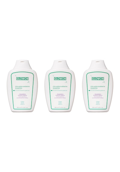 Glowon Kolajen & Keratin Şampuan 3 x 300 ML