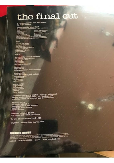 Pınk Floyd-the Fınal Cut-Remastered-lp*180gr*ambalajlı