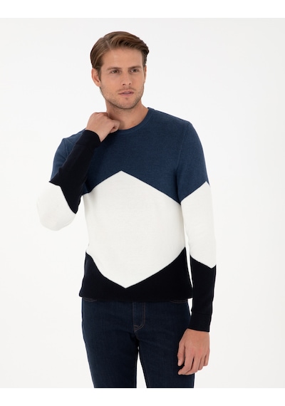 Pierre Cardin Erkek İndigo Kazak /triko 50296437-vr028 Indıgo İndigo