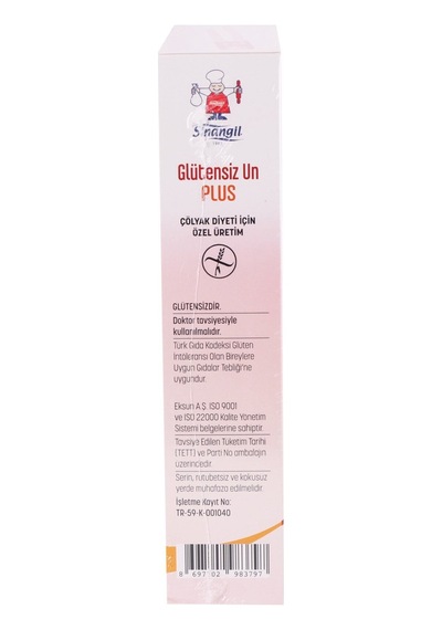 Sinangil Glutensiz Un Plus 500 Gr X 3 Adet