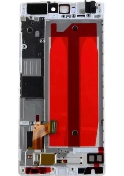 Huawei Uyumlu P8 Lcd Ekran Beyaz Çıtalı