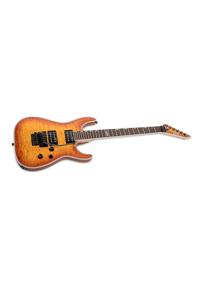 Ltd Mh-230 Qm Fr Quilted Maple W/ Floyd Rose - Limited Edition Amber Sunburst Elektro Gitar
