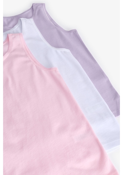Penti Kız Çocuk Basic 3lü Vest Pembe