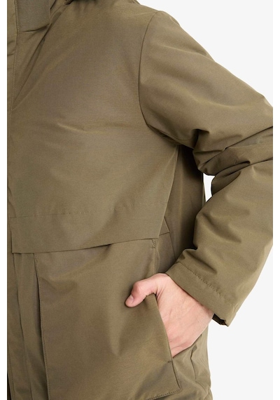 Defacto Su Geçirmez Slim Fit Kapüşonlu Mont F5690ax25wnkh260 Haki-kh260